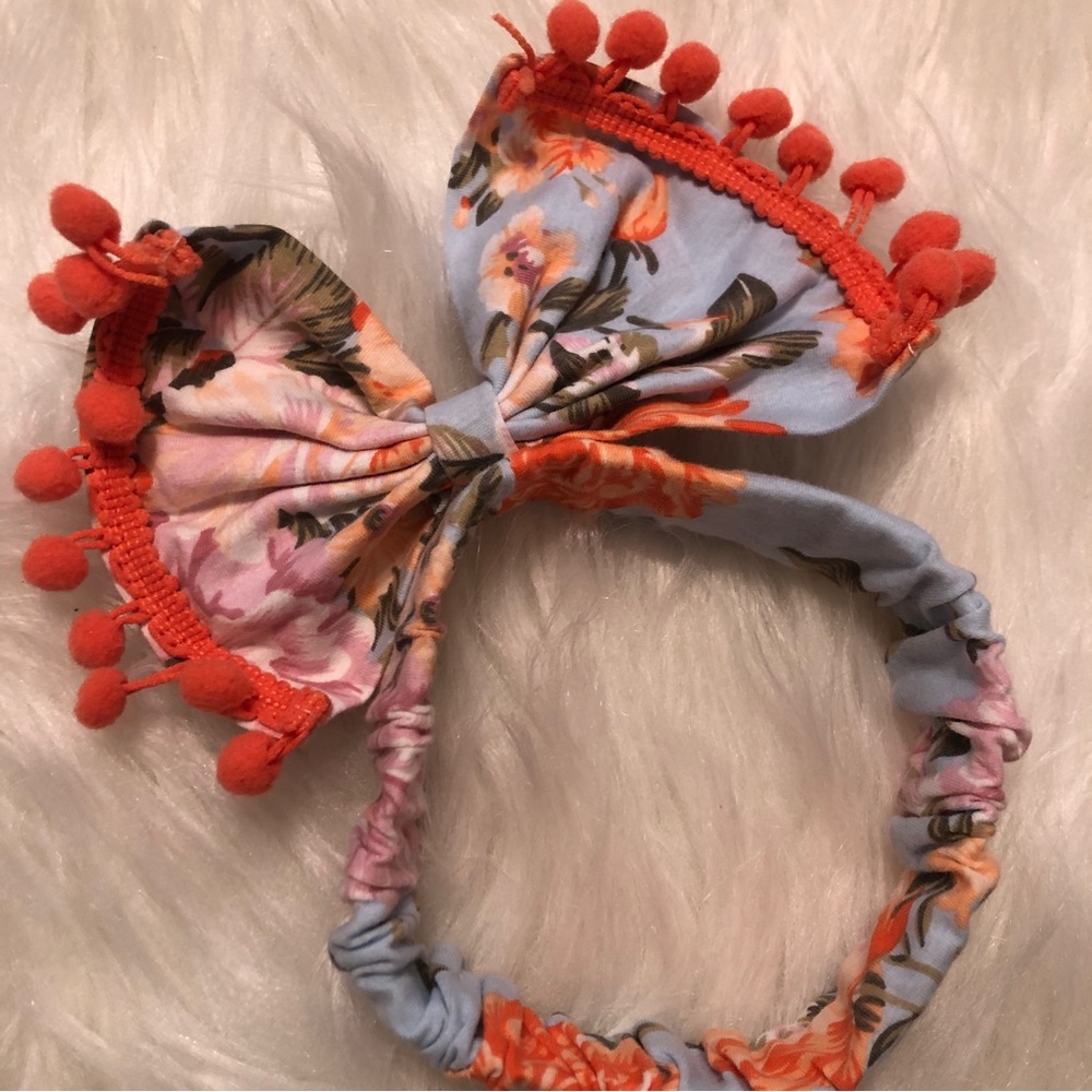 Beautiful, big, boho baby bow headband